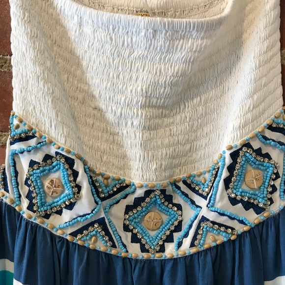 SKEMO BEADED SLEEVELESS MAX DRESS - Picture 5 of 5